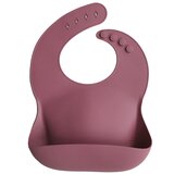 Bavoir Bibs silicone couple - rose dusty pink MUSHIE