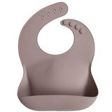 Bavoir Bibs silicone souple - Rose fané taupe MUSHIE