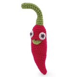 Hochet d'éveil tricot bio Piment Chili Pepper MYUM