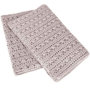 Couverture Crochet Bio Tara - Poudre NUMERO 74