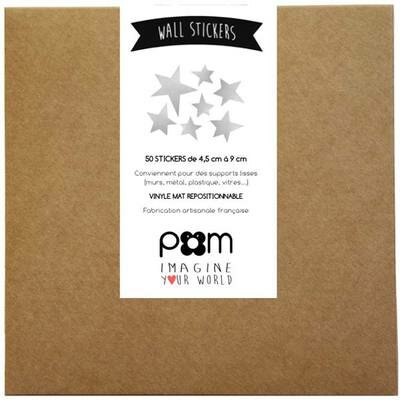 Stickers Etoiles - argent POM Stickers Décoration Intérieure Design Chambre Enfant