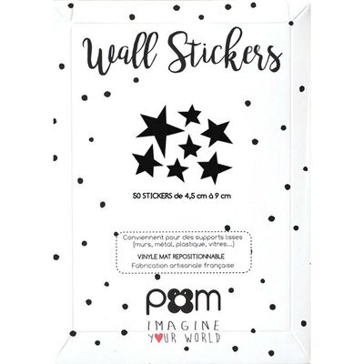 Stickers Etoiles - noir POM Stickers Décoration Intérieure Design Chambre Enfant Ado
