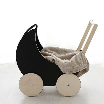 Landau Poupée Design ardoise noire OOH NOO l www.little-home.fr jouet bois