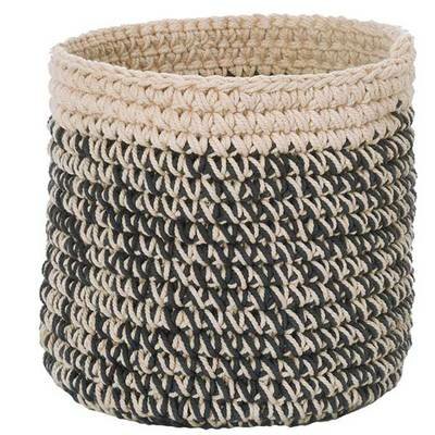 Panier Rangement gris chiné BIO ANNE-CLAIRE PETIT