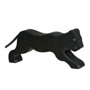 Figurine animal en bois panthère noire HOLZTIGER l www.little-home.fr Jouets en bois Animal bois Enfant