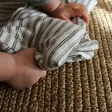 Parure de lit poupée rayures anthracite PINCH TOYS