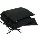 Parure de lit unie bébé, junior, enfant - gris anthracite NUMERO 74