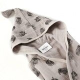 Peignoir de bain Pepin - lapins gris MOUMOUT