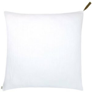 Taie d'oreiller 65x65 blanc NUMERO 74 l www.little-home.fr Linge Lit 2 personnes gaze coton BIO N74