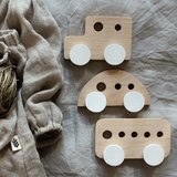 Mini Set voitures rétro 70's Jouets en bois PINCH TOYS www.little-home.fr