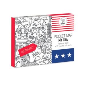 Grand pan de poche à colorier USA OMY DESIGN & PLAY
