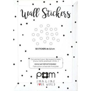 Stickers Pois - blanc POM l www.little-home.fr Stickers Muraux décoration chambre enfant Bureau Design