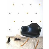 Stickers Pois - or, noir, argent PÖM LE BONHOMME