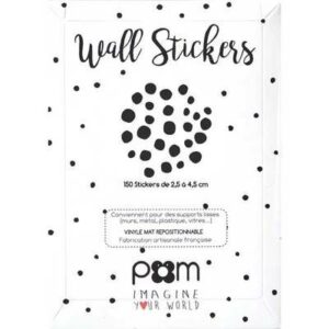 Stickers Pois destructurés noirs POM LE BONHOMME l www.little-home.fr Stickers muraux Décoration Chambre