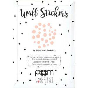 Stickers Pois destructurés roses POM LE BONHOMME l www.little-home.fr Stickers muraux Décoration Chambre