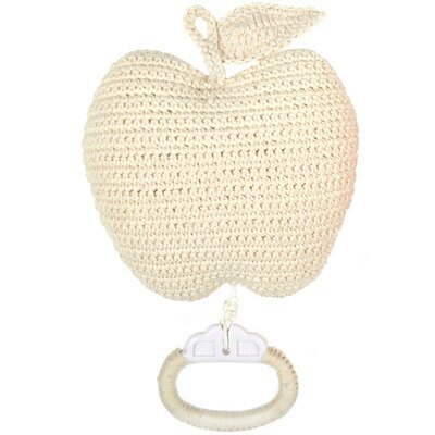 Pomme musicale naturel ANNE-CLAIRE-PETIT l www.little-home.fr Jouet bébé en Tricot Crochet Design Evei