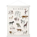 Poster brodé School Poster Wild Animals NUMERO74