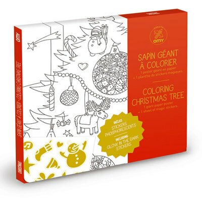 Poster géant à colorier Noël - coloriage géant Christmas OMY DESIGN and PLAY