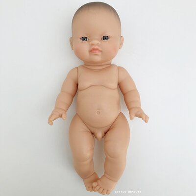 Poupée Poupon Petit garçon Asiatique nu PAOLA REINA www.little-home.fr Poupée Gordi Bébé Baigneur Asie