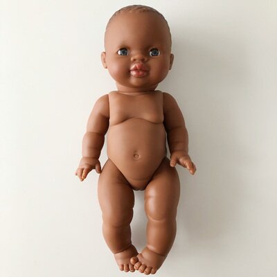 Poupée Poupon Petite Fille Afrique nue PAOLA REINA www.little-home.fr Poupée Gordi Bébé Baigneur Fille