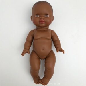 Poupée Poupon Petite Fille Afrique nue PAOLA REINA www.little-home.fr Poupée Gordi Bébé Baigneur Fille