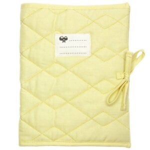 Protège carnet de santé enfant Salamanca BIO - jaune pastel sunny yellow NOBODINOZ l little-home.f