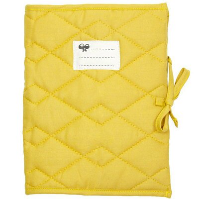 Protège carnet de santé enfant Salamanca BIO - jaune farniente yellow NOBODINOZ l little-home.f