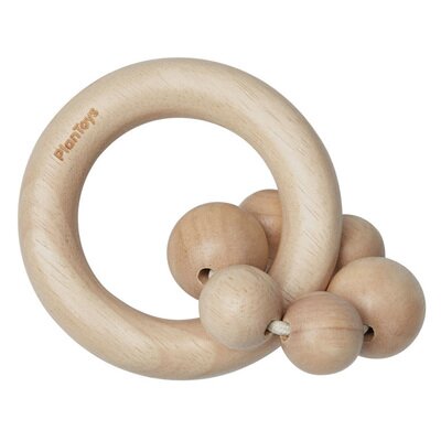 Hochet perles en bois - Naturel PLAN TOYS l www.little-home.fr Jouet