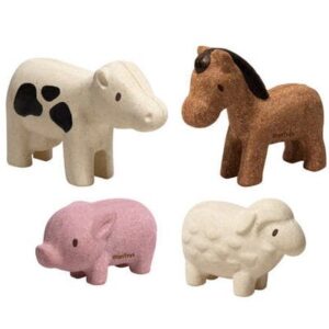 Figurines en bois 1er Age animaux de la ferme PLAN TOYS www.little-home.fr