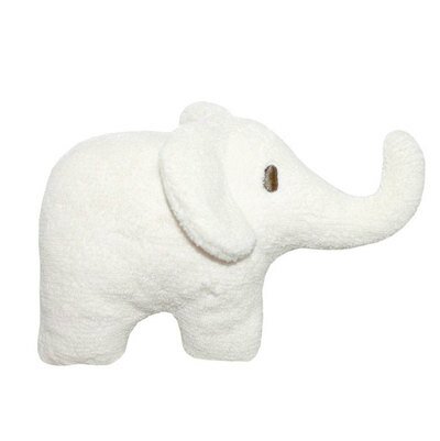 Peluche Doudou Hochet Elephant blanc PETIT STELLOU