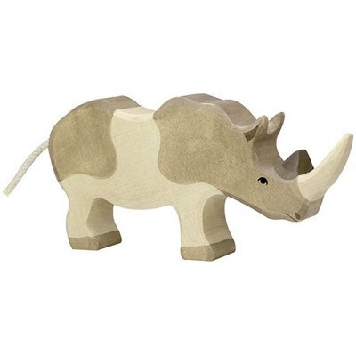 Figurine animal en bois - rhinocéros HOLZTIGER