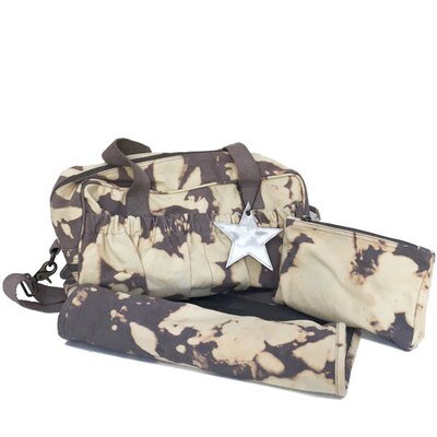 Sac à langer Tie and Dye eva et oli Beige sable l www.little-home.fr Sac week-end Grand Sac à langer