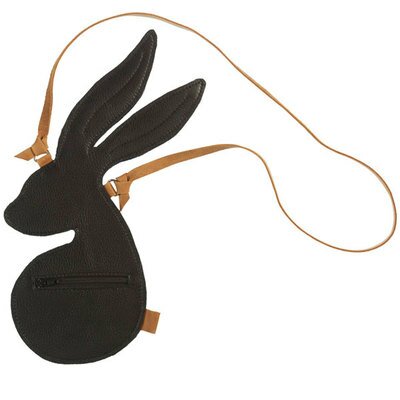 Sac Lapin en cuir véritable - noir MIES and Co l www.little-home.fr Sac bandoulière Bagagerie enfant