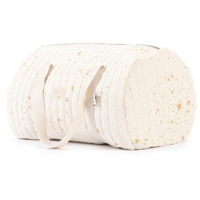 Sac Week-end Sac à langer New-York étoiles or / naturel Bio NOBODINOZ Maternité