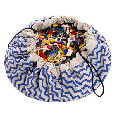 Sac de rangement - zig zag bleu PLAY and GO