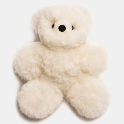 Nounours Sami Fourrure Blanche alpaga naturel ALPAKA