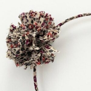Serre-tête maxi pompon Liberty kaki OBI l www.little-home.fr Serre-tête enfant diadème headband Liberty