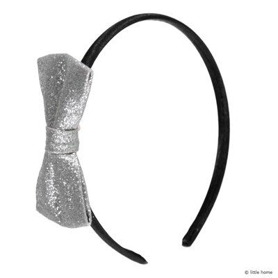 Serre-tête noeud noir OBI OBI l www.little-home.fr accessoire cheveux enfant Fêtes anniversaire Noël