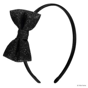 Serre-tête noeud noir OBI OBI l www.little-home.fr accessoire cheveux enfant Fêtes anniversaire Noël