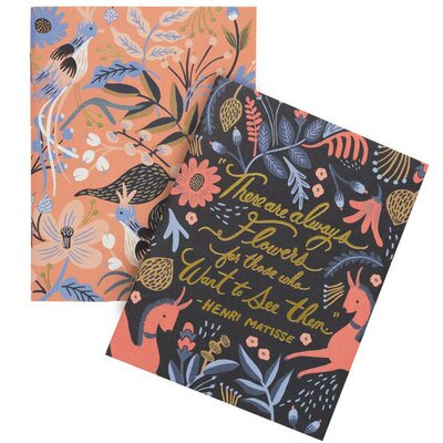 Set 2 petits carnets - Folk RIFLE PAPER & CO
