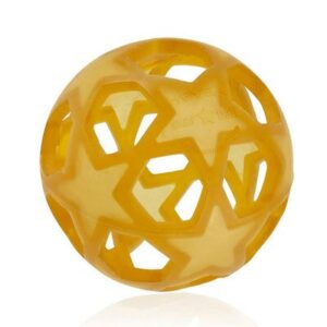 Balle sensorielle Star Ball - Naturel HEVEA l www.little-home.fr Jouet d'Eveil bébé naturel Montessori