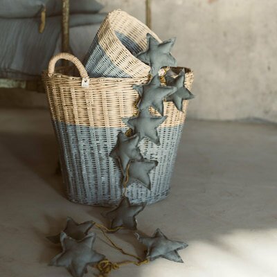 Guirlande étoiles ice blue bleu gris NUMERO 74 www.little-home.fr Guirlande Décoration Chambre enfant