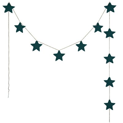 Guirlande étoiles teal blue bleu canard NUMERO 74 www.little-home.fr
