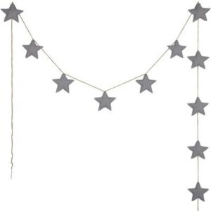 Guirlande étoiles stone grey gris foncé NUMERO 74 www.little-home.fr Guirlande Décoration Chambre enfant