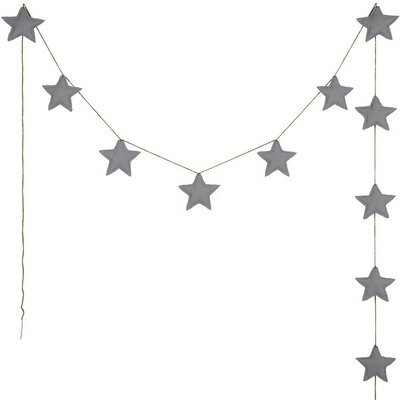 Guirlande étoiles stone grey gris foncé NUMERO 74 www.little-home.fr Guirlande Décoration Chambre enfant