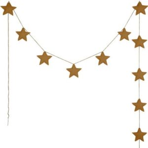 Guirlande étoiles ocre moutarde gold NUMERO 74 www.little-home.fr Guirlande Décoration Chambre enfant