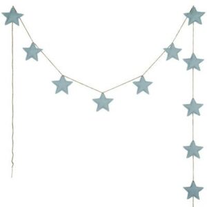 Guirlande étoiles sweet blue bleu ciel NUMERO 74 www.little-home.fr Guirlande Décoration Chambre enfant