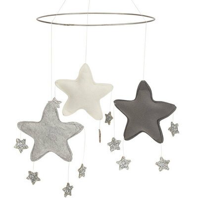 Mobile poétique étoiles - gris foncé BONET ET BONET