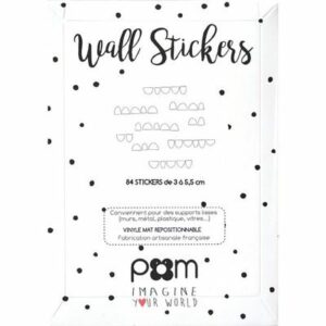 Stickers demi cercles blanc POM l www.little-home.fr Stickers Mur décoration chambre enfant bébé Design