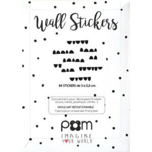 Stickers demi cercles noir POM l www.little-home.fr Stickers Mur décoration chambre enfant Bureau Design